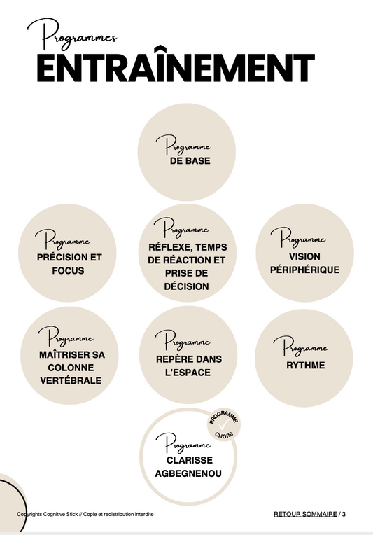 Programme n°7 Clarisse Agbegnenou - Judo | Entraînement - Cognitive Stick