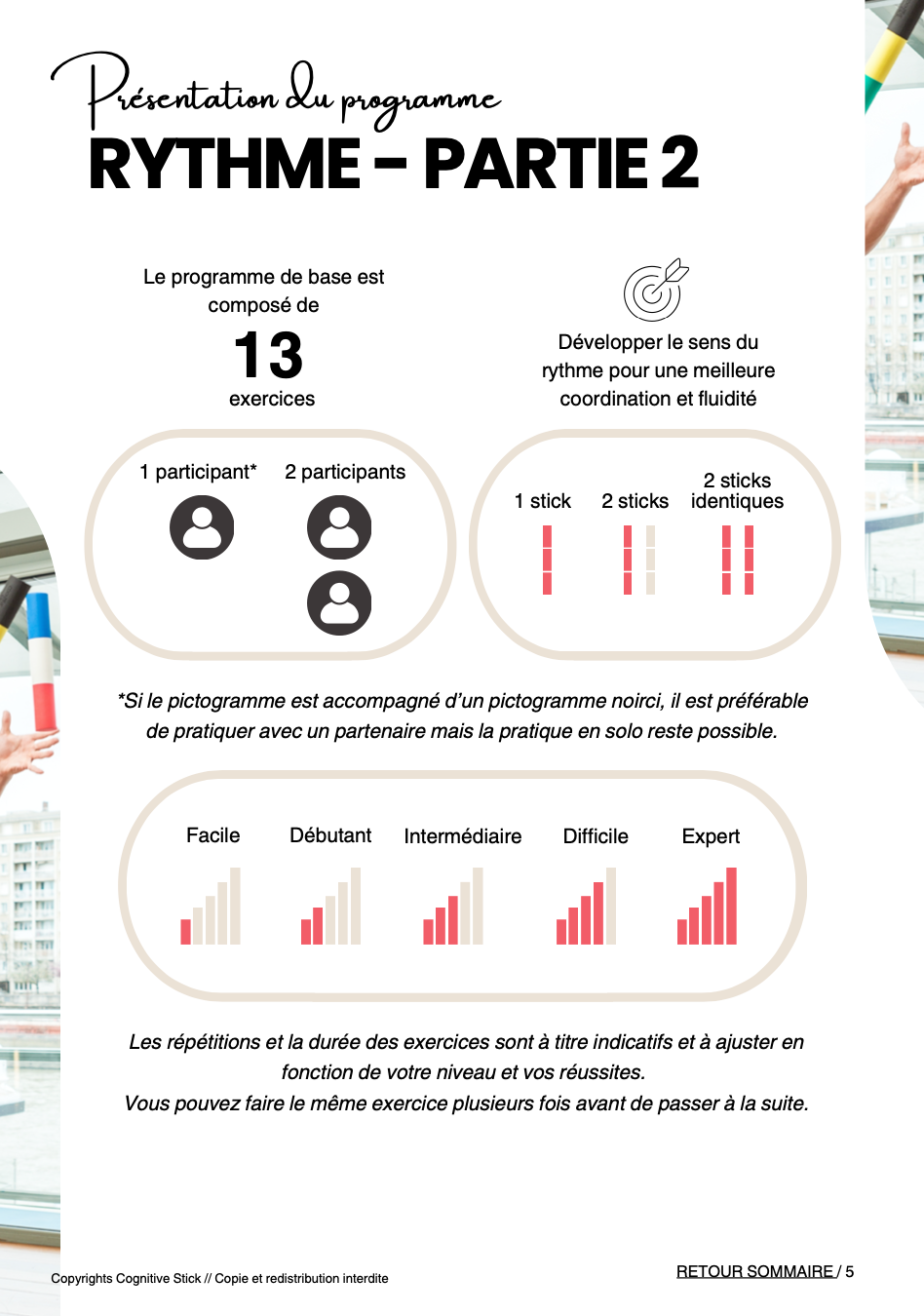 Programme n°6 Rythme (inspiré par Brain Ball) - Partie 2 | Entraînement - Cognitive Stick