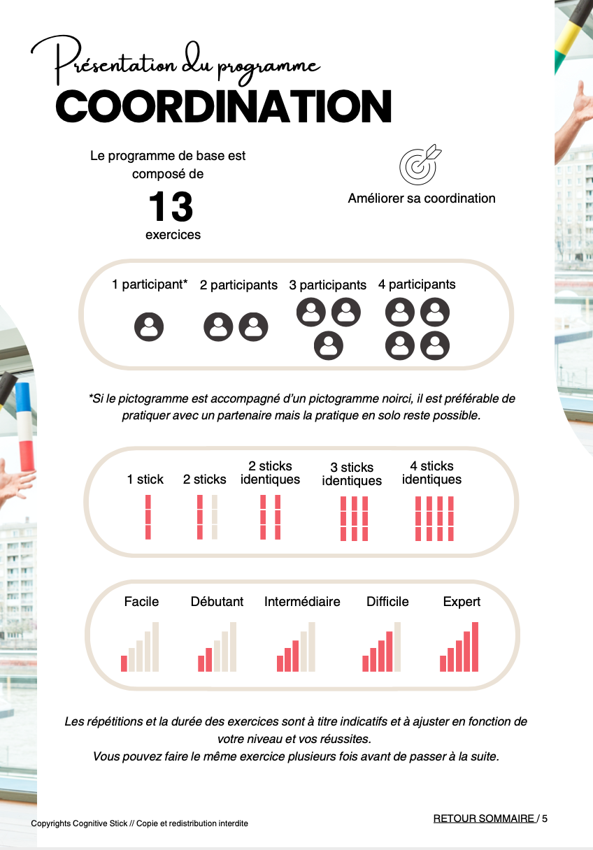 Programme n°3 Coordination - Partie 1 | Vitalité - Cognitive Stick