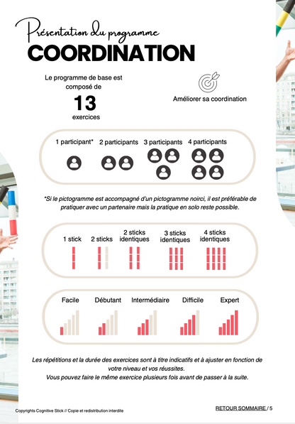 Programme n°3 Coordination - Partie 1 | Vitalité - Cognitive Stick