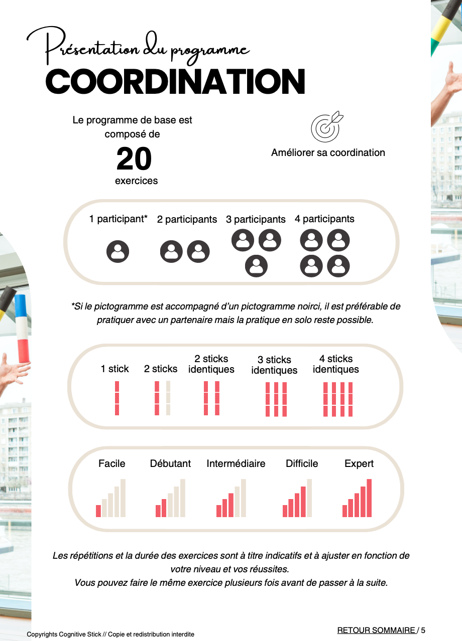 Programme n°3 Coordination - Partie 2 | Vitalité - Cognitive Stick